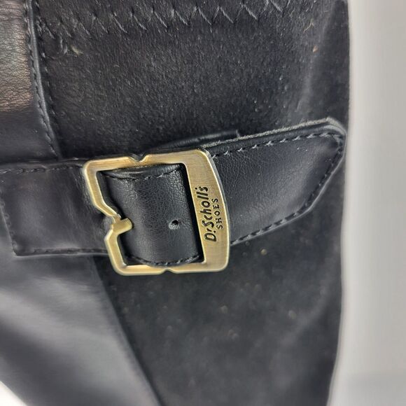 Dr. Scholls Prairie Boots Knee High Faux Leather Riding Black Size 9M - Picture 7 of 13